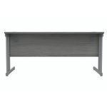 Polaris Rectangular Double Upright Cantilever Desk 1600x800x730mm Alaskan Grey Oak/Silver KF882365