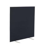 Jemini Floor Standing Screen 1400x25x1200mm Black KF90495