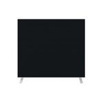 Jemini Floor Standing Screen 1400x25x1200mm Black KF90495