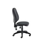 Jemini Teme High Back Operator Chair 640x640x985-1175mm Polyurethane Black KF90530