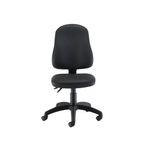Jemini Teme High Back Operator Chair 640x640x985-1175mm Polyurethane Black KF90530