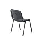 Jemini Ultra Multipurpose Stacking Chair 532x585x805mm Black Polyurethane KF90557