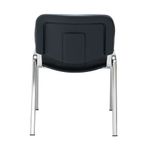 Jemini Ultra Multipurpose Stacking Chair 532x585x805mm Chrome/Black KF90558