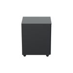 Jemini Contract Steel 3 Drawer Mobile Pedestal Slimline 300x470x615mm Black KF90691