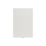 First 3 Drawer Desk High Pedestal 404x600x730mm White KF98511