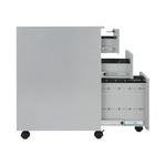 First 3 Drawer Under Desk Pedestal Steel 380x470x615mm Silver KF98513