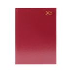 5 Star Desk Diary Week To View A4 Burgundy 2026 KFA43BG26