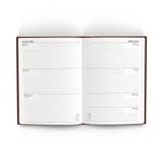 5 Star Desk Diary Week To View A4 Burgundy 2026 KFA43BG26