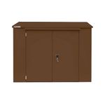 Safestor Richmond Metal Garden Shed Clay Brown SFSC016-317