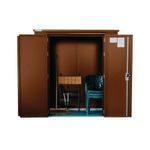 Safestor Richmond Metal Garden Shed Clay Brown SFSC016-317