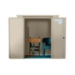 Safestor Richmond Metal Garden Shed Ivory SFSC016-316