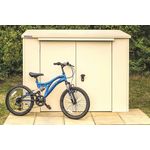 Safestor Richmond Metal Garden Shed Ivory SFSC016-316