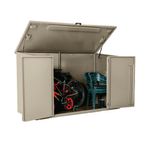 Safestor Ripon Lift-Up Lid Metal Garden Shed Ivory SFSC004-316