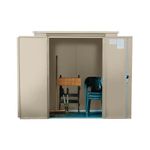 Safestor Harrogate Metal Garden Potting Shed Ivory SFSC017-316