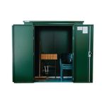 Safestor Richmond Metal Garden Shed Fir Green SFSC016-318