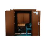 Safestor Harrogate Metal Garden Potting Shed Clay Brown SFSC017-317