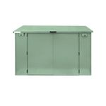 Safestor Ripon Lift-Up Lid Metal Garden Shed Lakeland Light Green SFSC004-319