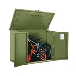 Safestor Ripon Lift-Up Lid Metal Garden Shed Lakeland Light Green SFSC004-319