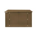 Safestor Ripon Lift-Up Lid Metal Garden Shed Clay Brown SFSC004-317
