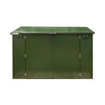 Safestor Ripon Lift-Up Lid Metal Garden Shed Fir Green SFSC004-318
