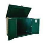Safestor Ripon Lift-Up Lid Metal Garden Shed Fir Green SFSC004-318