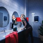 Katrin Folded Hand Towel M Dispenser Black 77434