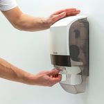 Katrin System Toilet Roll Dispenser with Core Catcher White 77465