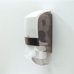 Katrin System Toilet Roll Dispenser with Core Catcher White 77465