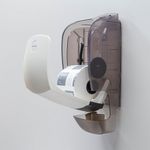 Katrin System Toilet Roll Dispenser with Core Catcher White 77465