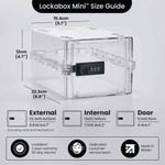 Lockabox Mini Storage Box 3 Litres Crystal MNCR
