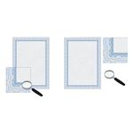 Decadry Border Certificate A4 Paper 115gsm Blue (Pack of 25) OSD4040