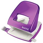 Leitz NeXXt WOW 2 Hole Metal Office Hole Punch 30 Sheet Purple - 50081062