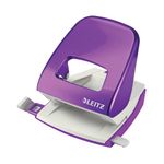 Leitz NeXXt WOW 2 Hole Metal Office Hole Punch 30 Sheet Purple - 50081062
