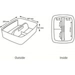 Leitz MyBox Organiser Tray with Handle Large White 53220001