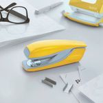 Leitz NeXXt WOW Half Strip Metal Office Stapler 30 Sheet Yellow - 55021016