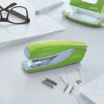 Leitz NeXXt WOW Half Strip Metal Office Stapler 30 Sheet Green - 55021054