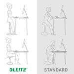 Leitz Ergo Cosy Active Sit/Stand Stool 370x370x690mm Velvet Grey 65180089