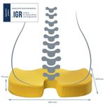 Leitz Ergo Cosy Seat Cushion 355x455x75mm Warm Yellow 52840019