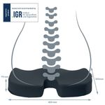 Leitz Ergo Cosy Seat Cushion 355x455x75mm Velvet Grey 52840089