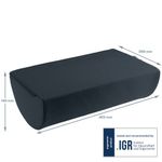 Leitz Ergo Cosy Foot Rest 260x405x140mm Velvet Grey 53710089