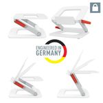 Leitz Ergo Adjustable Multi-Angle Laptop Stand White 258x45x253mm 64240001