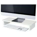 Leitz Ergo Monitor Stand 560x80x210mm White 64340001