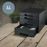 Leitz Recycle 4 Drawer Cabinet Black 53720095
