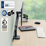 Leitz Ergo Single Monitor Arm Dark Grey 64890089