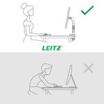Leitz Ergo Dual Monitor Arm Dark Grey 65370089