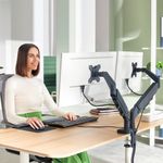 Leitz Ergo Dual Monitor Arm Dark Grey 65370089