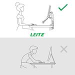 Leitz Ergo Dual Monitor and Laptop Arm Dark Grey 65380089