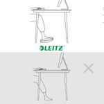 Leitz Ergo Height Adjustable Footrest Light Grey 65030085