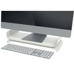 Leitz Ergo Monitor Stand Height Adjustable Light Grey 65040085