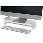 Leitz Ergo Monitor Stand Height Adjustable Light Grey 65040085